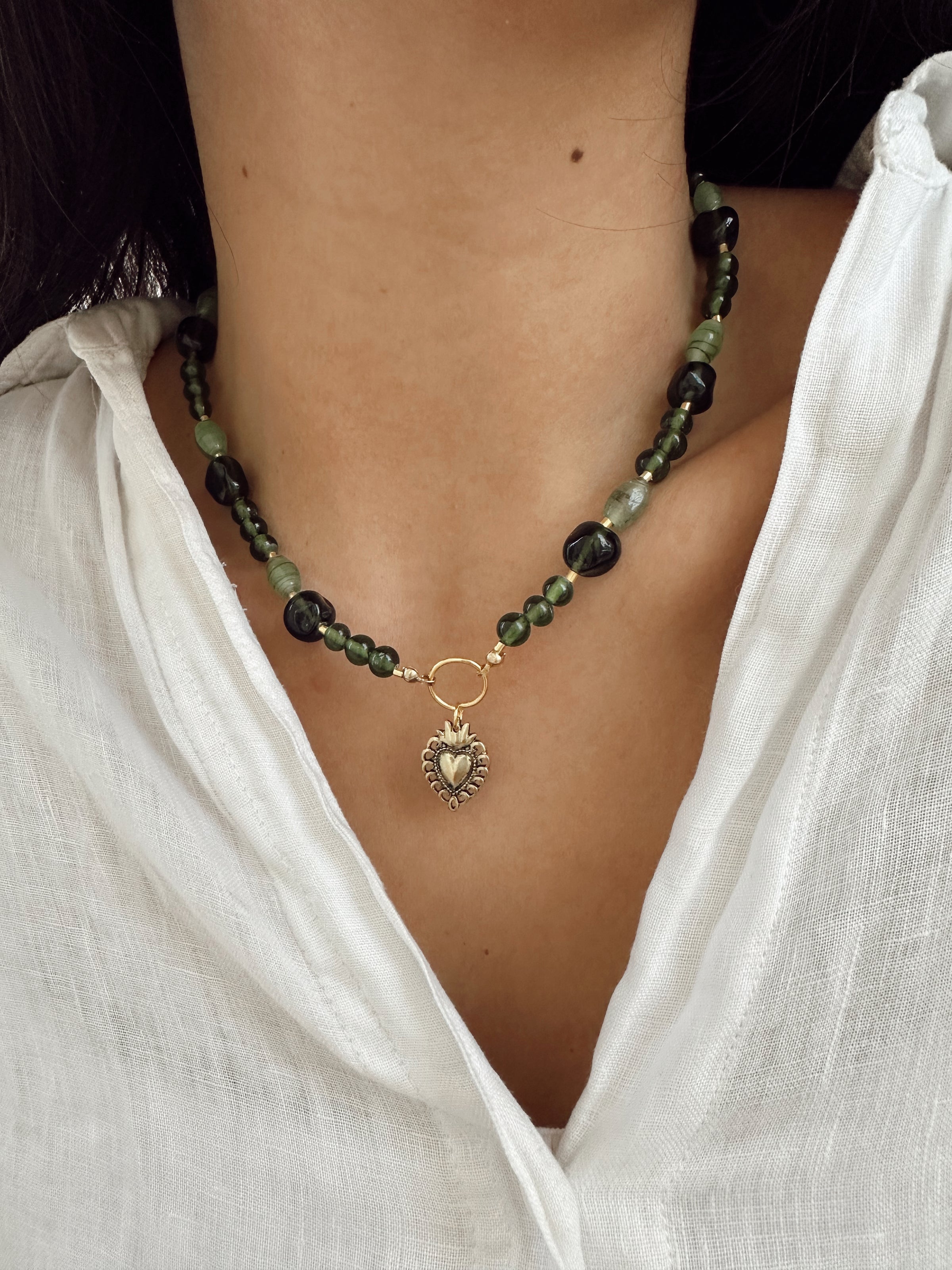 Collar Piedras Verde
