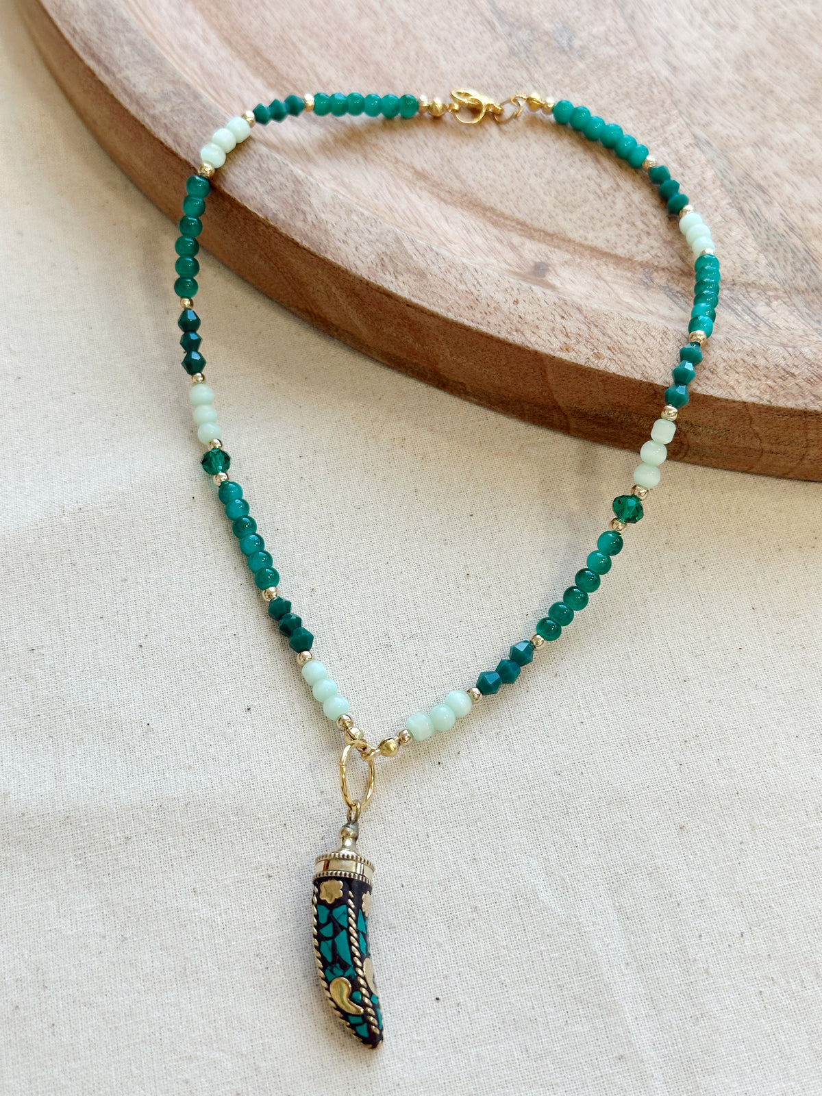 Collar Cacho turquesa