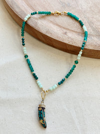 Collar Cacho turquesa