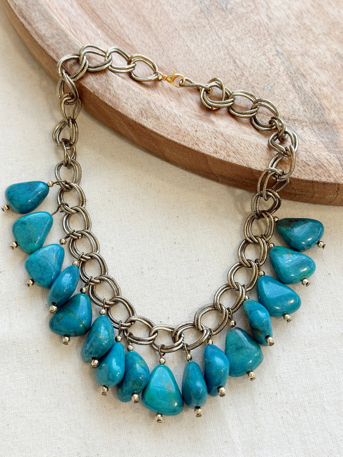 Collar Cadena Turquesa