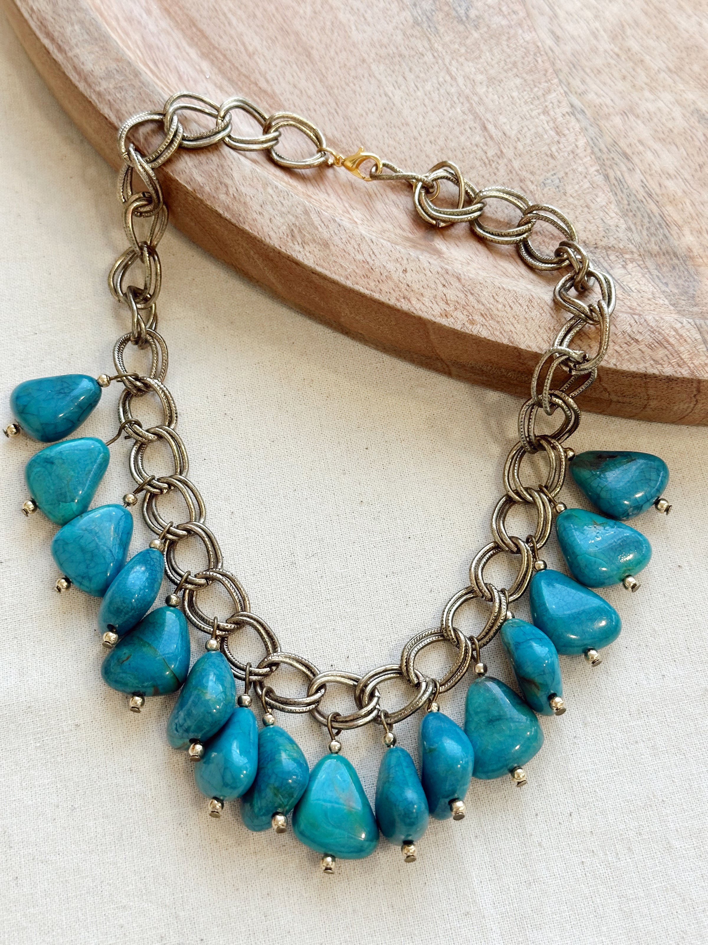 Collar Cadena Turquesa