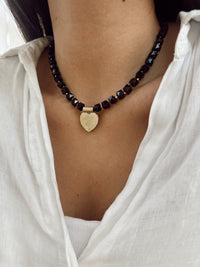Collar Negro Corazón