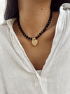 Collar Negro Corazón