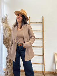 Blazer botones Roble