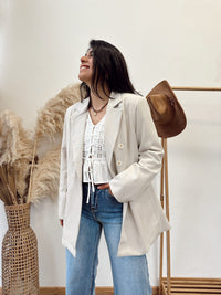 Blazer botones Roble