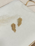 Aros Dorado Pluma