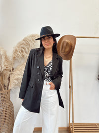 Blazer botones Roble