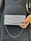 Cartera Fiesta Ondas Plateada