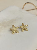 Aros Dorado Flor