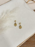 Aros Dorado Doble Gota
