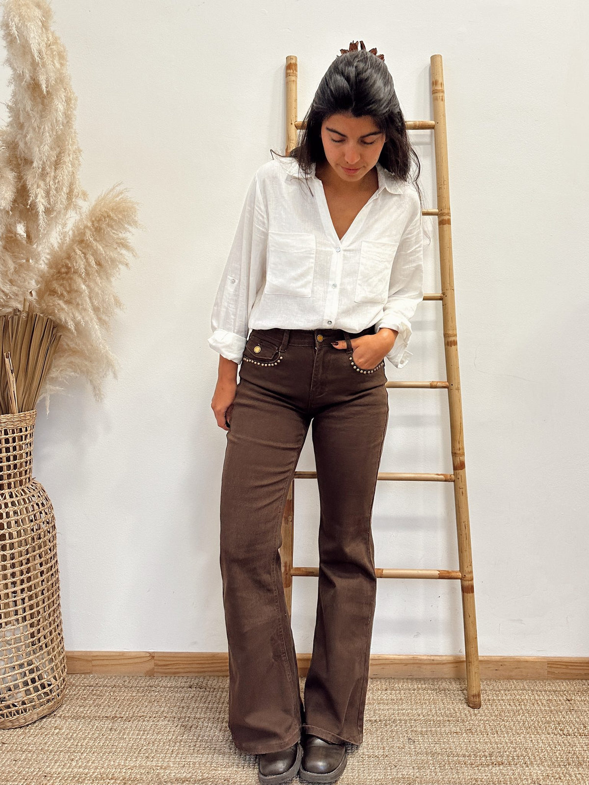 Pantalon Jeans Tachas