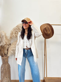 Blazer botones Roble