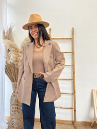 Blazer botones Roble