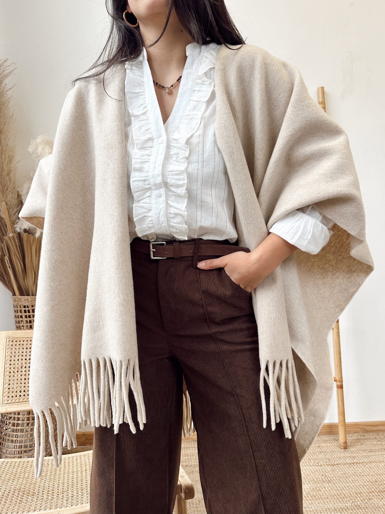 Ruana Lisa Beige