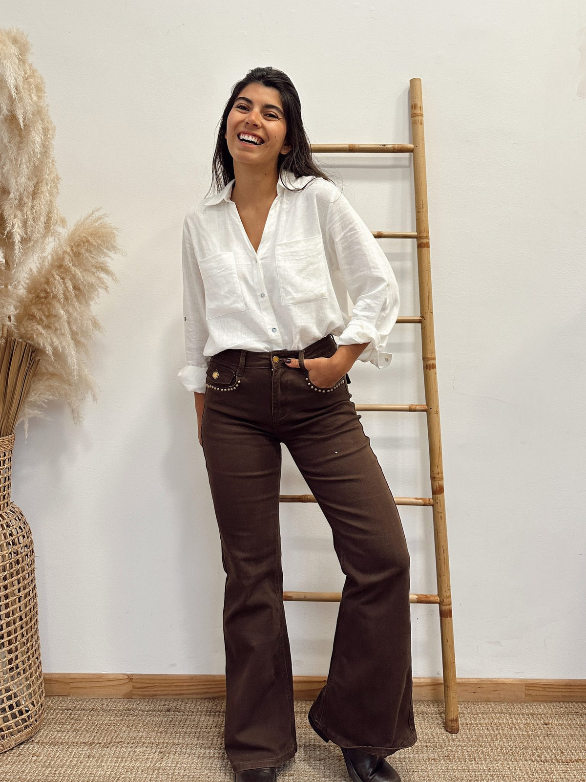 Pantalon Jeans Tachas