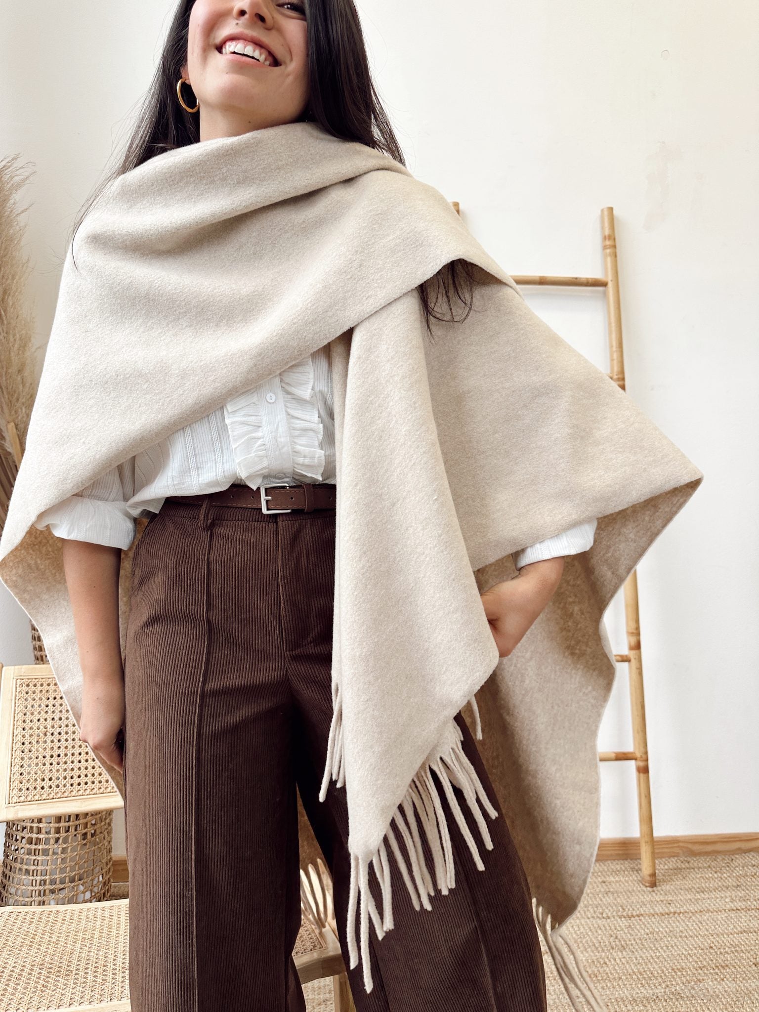 Ruana Lisa Beige