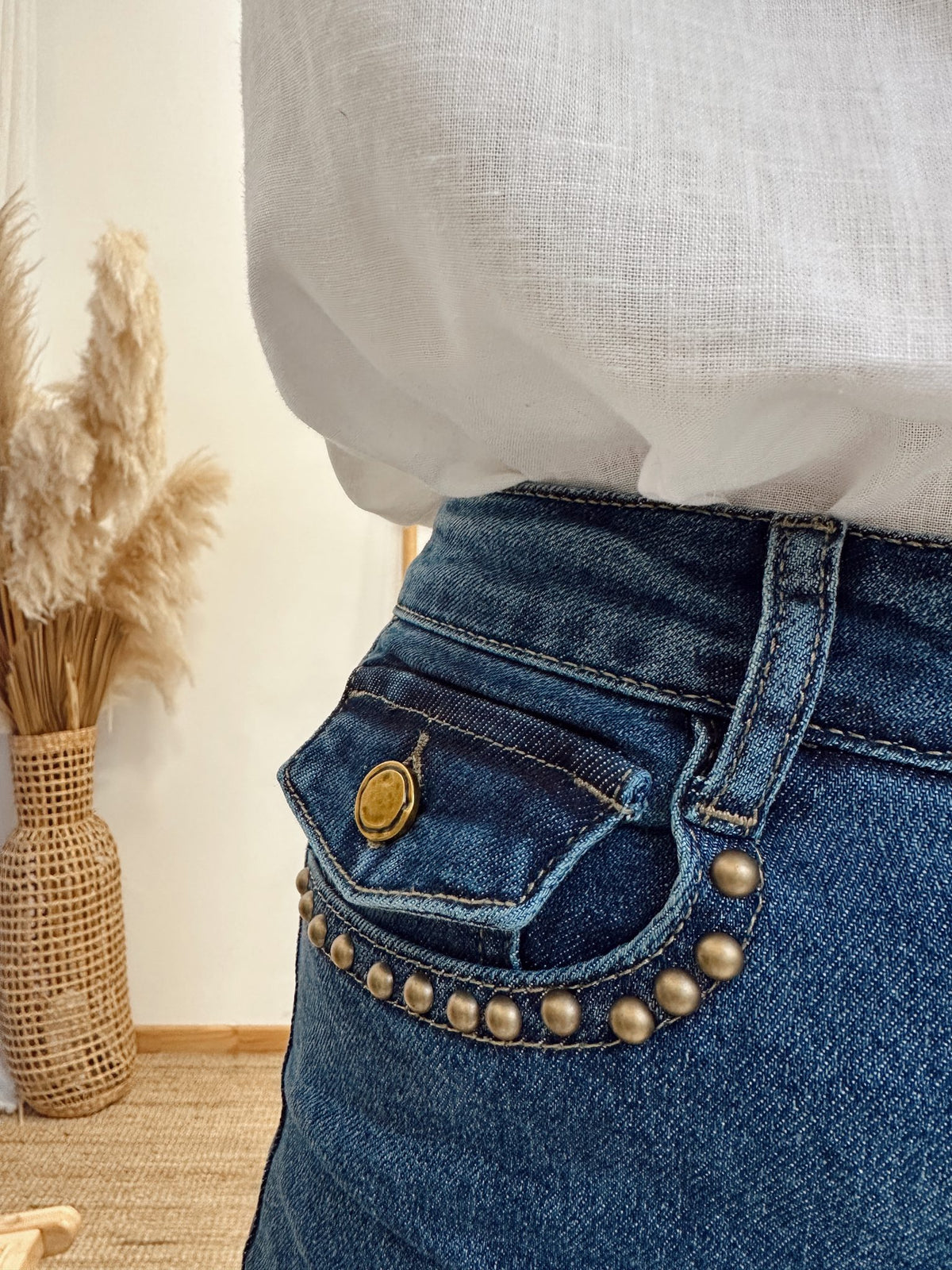 Pantalon Jeans Tachas