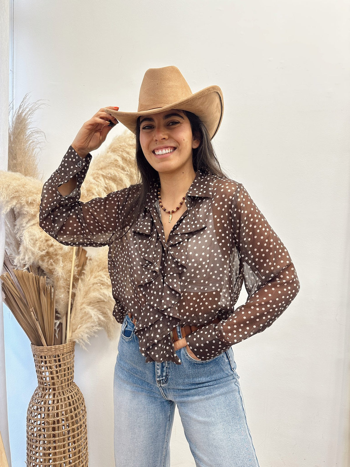 Blusa puntos Calafate