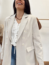 Blazer botones Roble