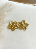 Aros dorados Flor