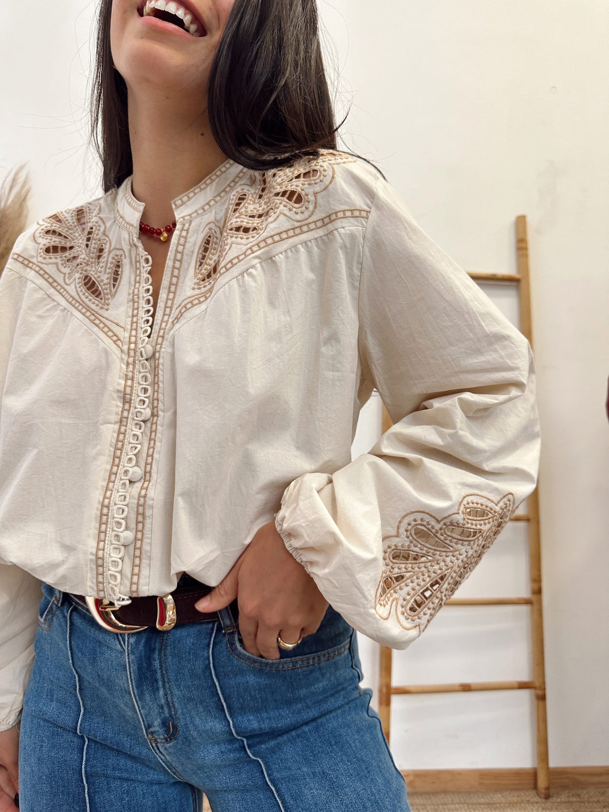 Blusa Broderie Florencia