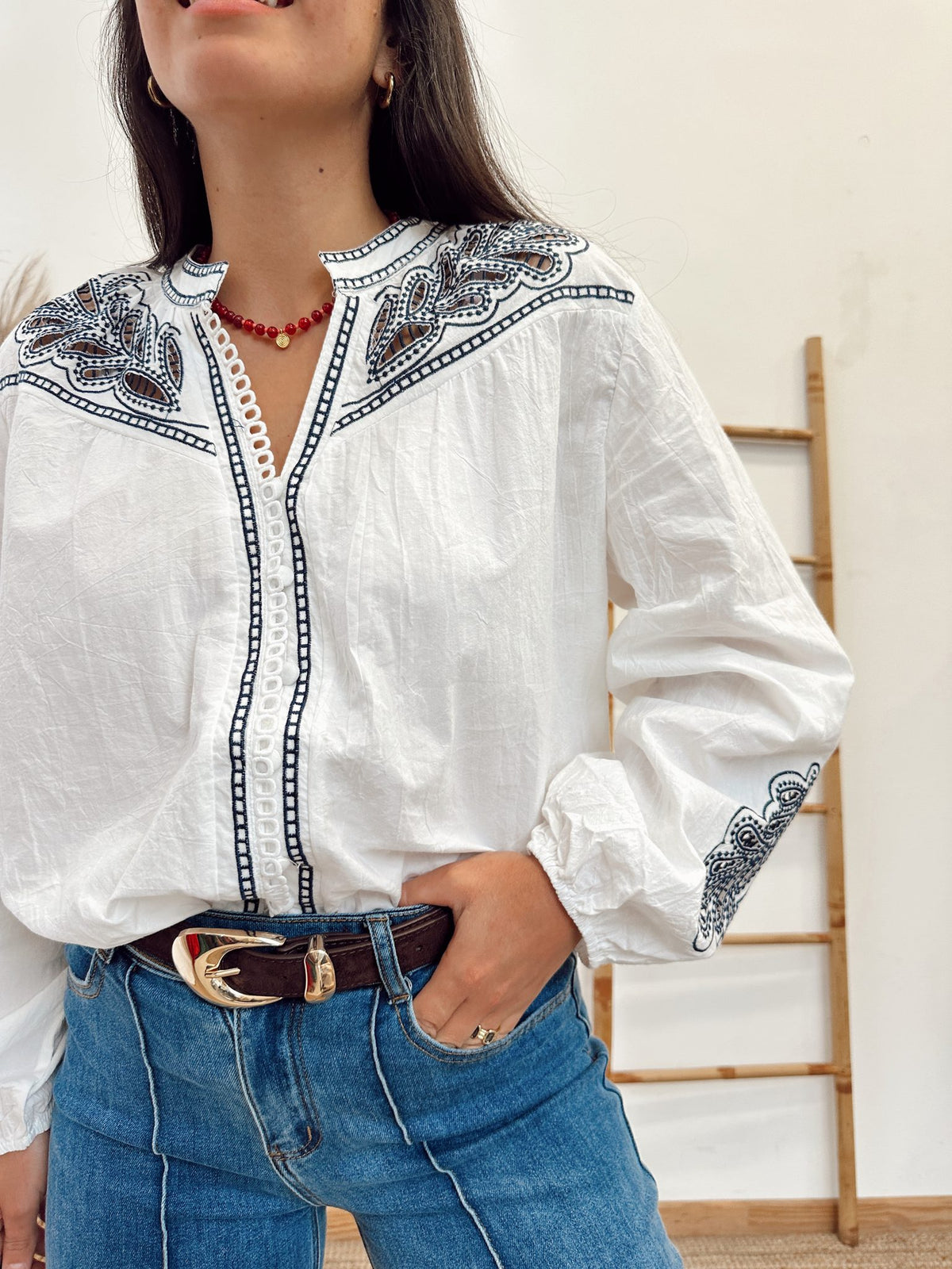 Blusa Broderie Florencia