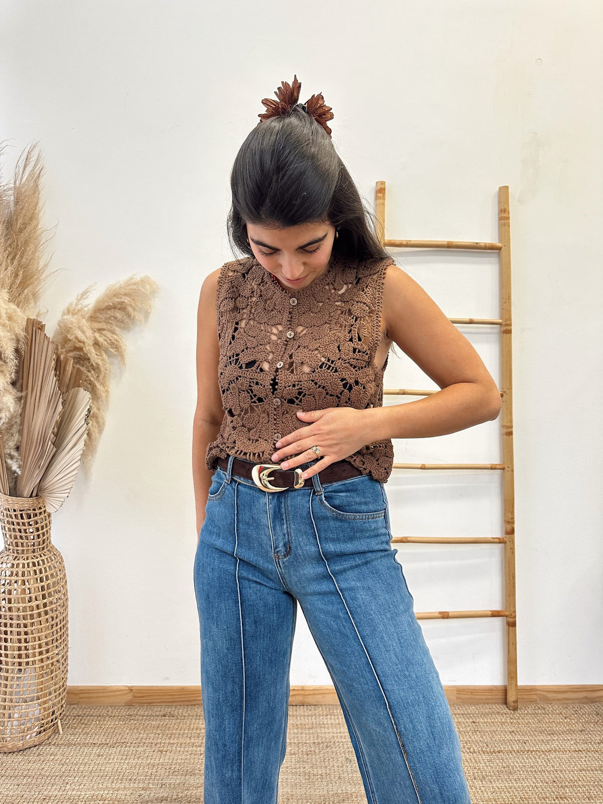 Chalequito Macrame Pisa