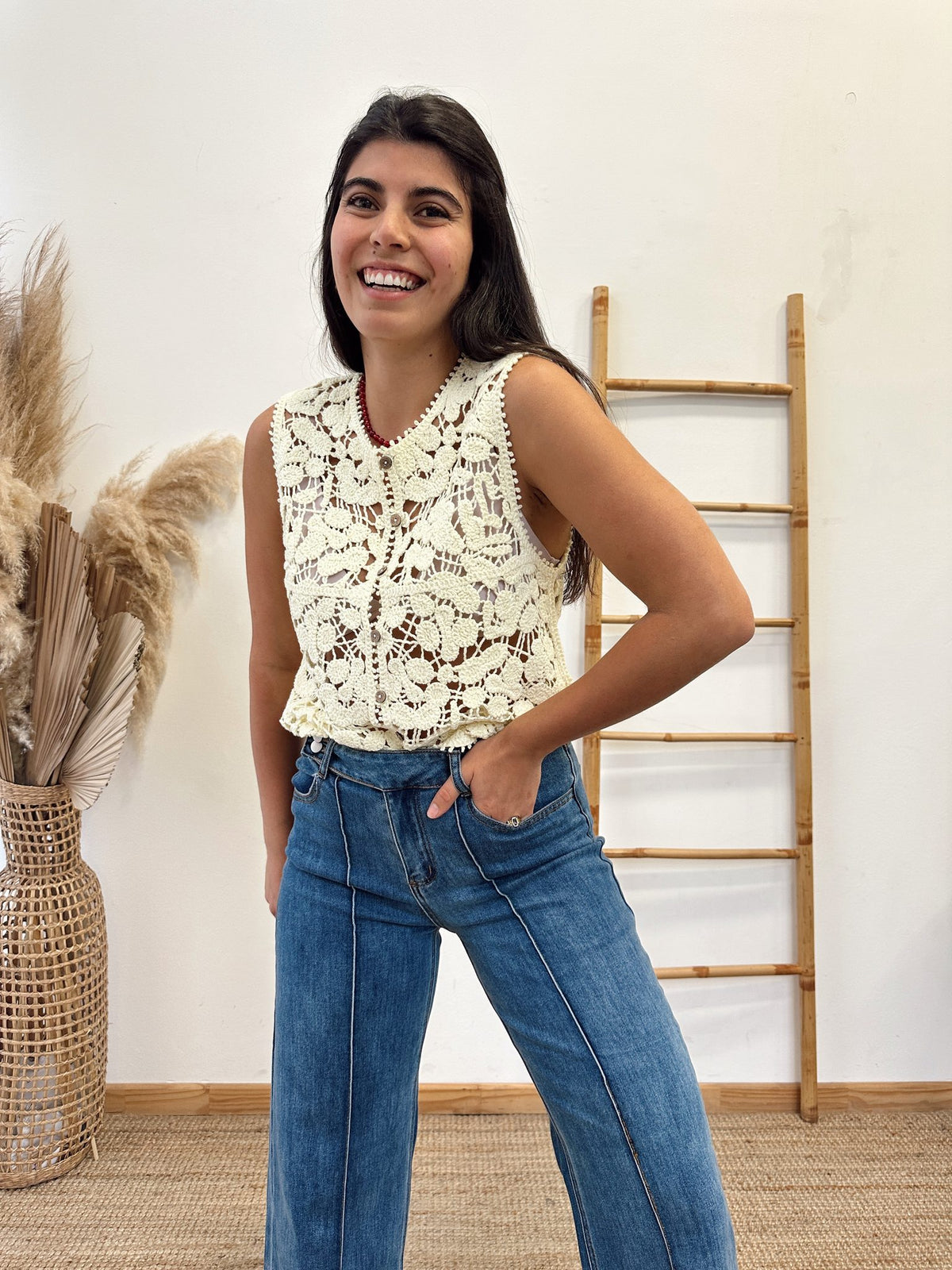 Chalequito Macrame Pisa