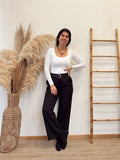 Pantalon Tela Con Pinzas