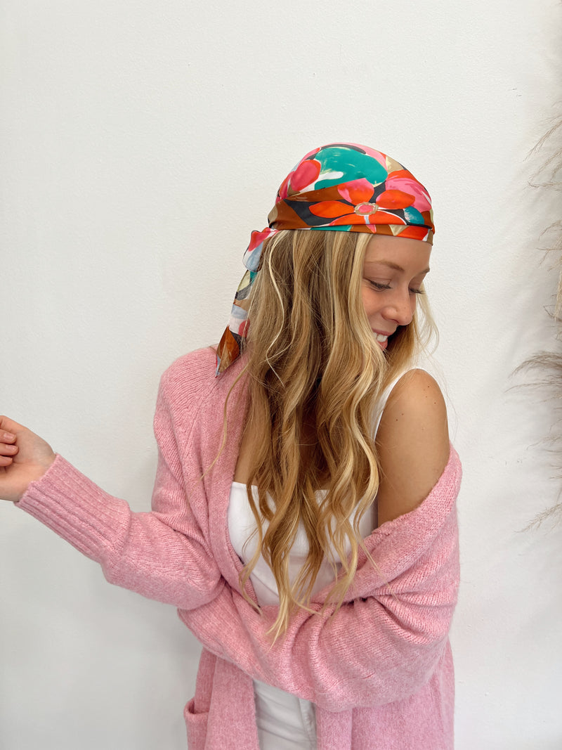 Pañuelo Fucsia Camel