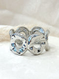 Pulsera Circulos plateada