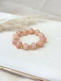 Pulsera elasticada Rosada Dorada