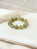 Pulsera elasticada Verde Dorada