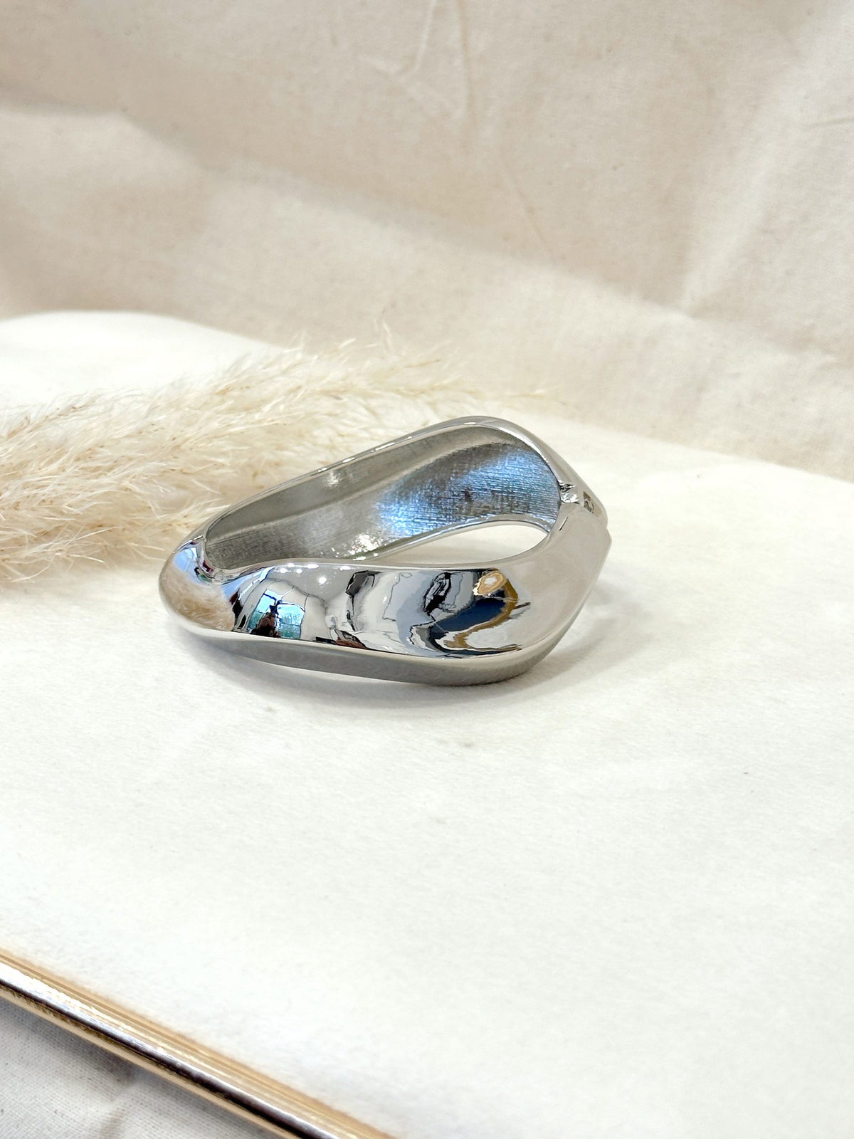 Pulsera ola plateada
