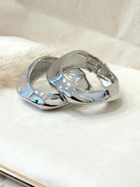 Pulsera ola plateada
