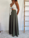 Falda envolvente VERDE CREPE